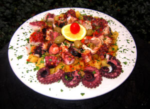 Octopus auf galicische Art