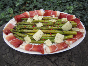 Gegrillter Grüner Spargel
