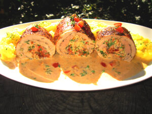 Gefüllte Schweinelende