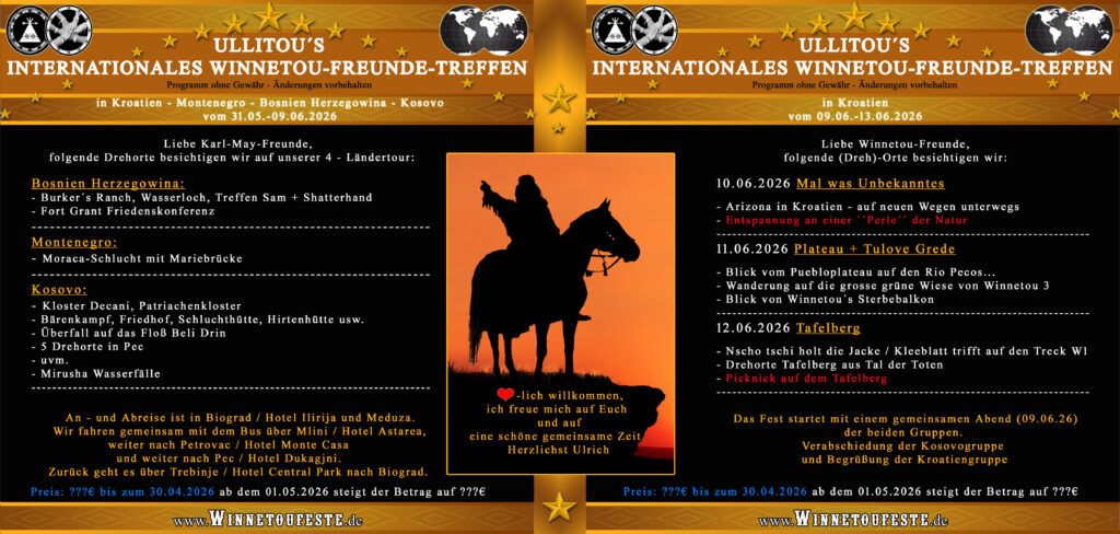 Rauchzeichen 1 / 2026: Reiseprogramme 2026